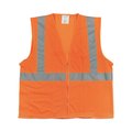 Pip Zipper Safety Vest, Large, Hi-Viz Orange 302-MVGZOR-L